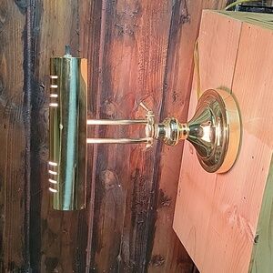 Vintage Brass Piano Lamp